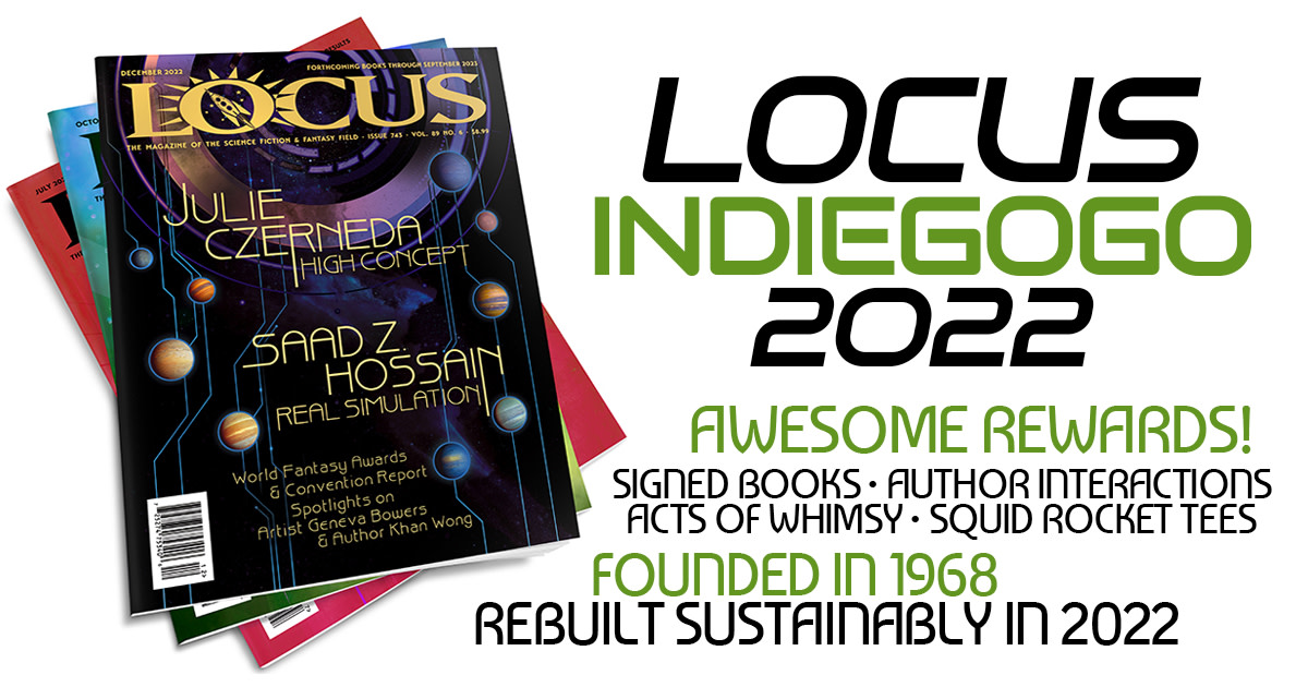 Locus Magazine Science Fiction, Fantasy, Horror Indiegogo