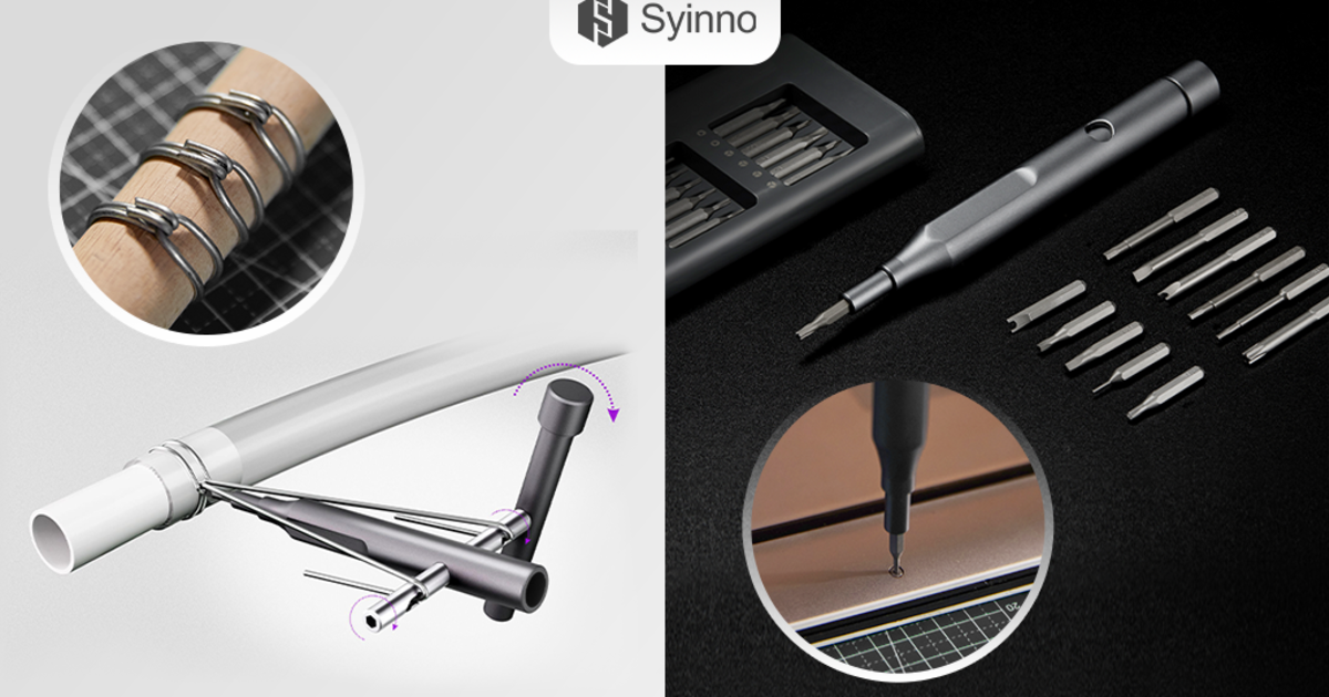 Syinno World's First Wirebinding Screwdriver Indiegogo
