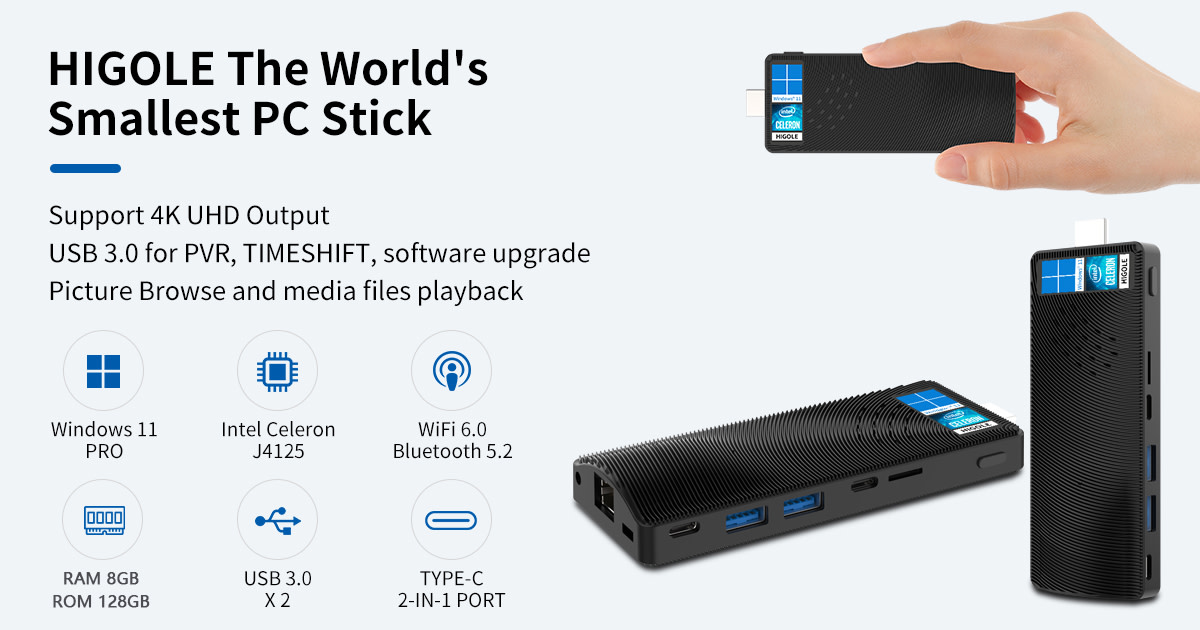 Higole pc the world s smallest pc stick indiegogo