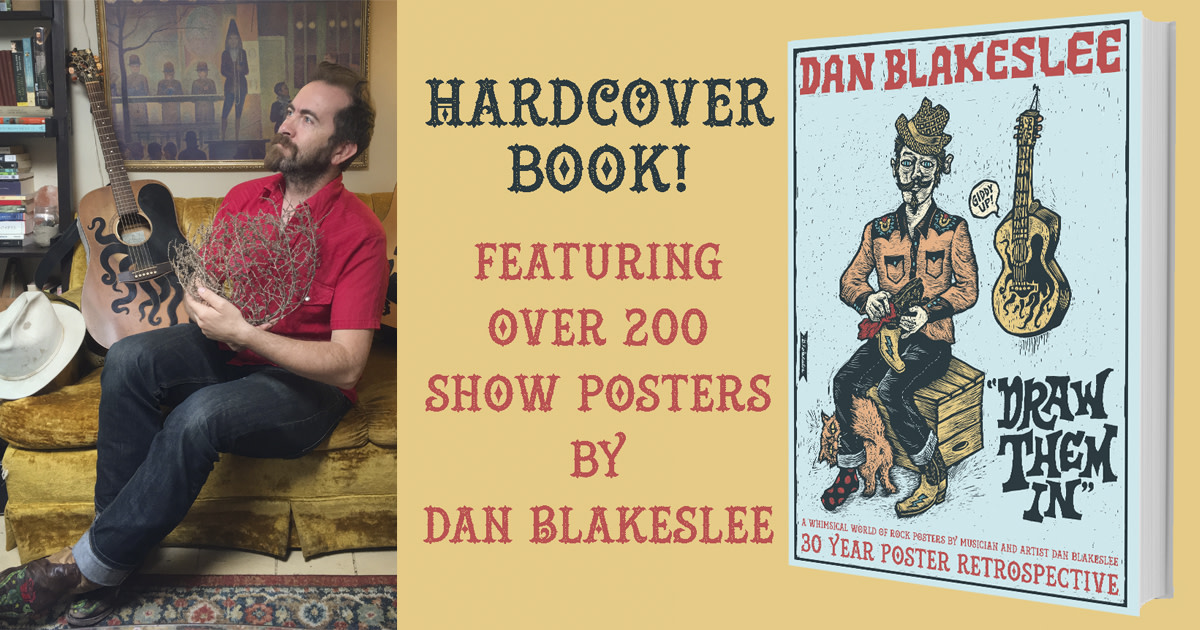 Hardcover ROCK POSTER book by DAN BLAKESLEE