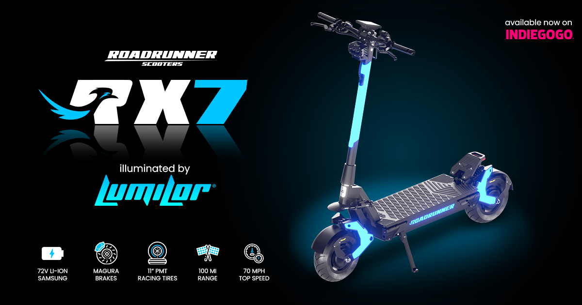 RoadRunner RX7 Premium Electric Scooter Indiegogo