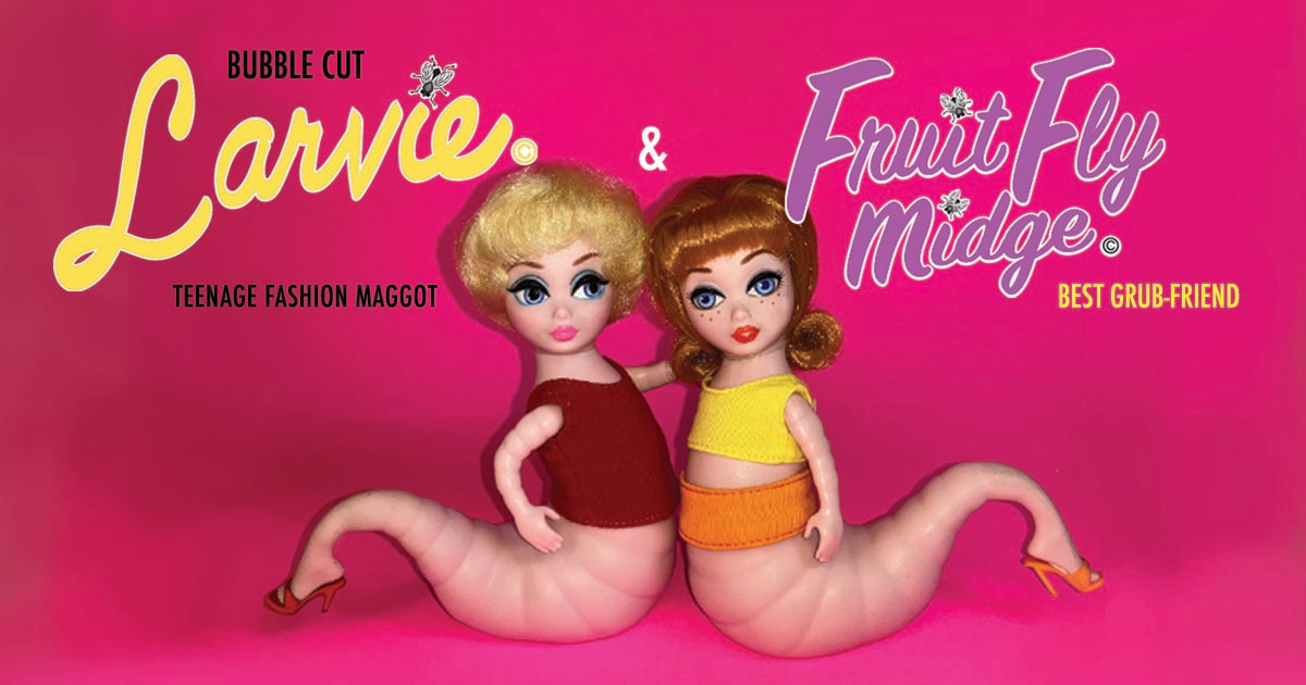 New Bubble Cut Larvie and Fruit Fly Midge Dolls!