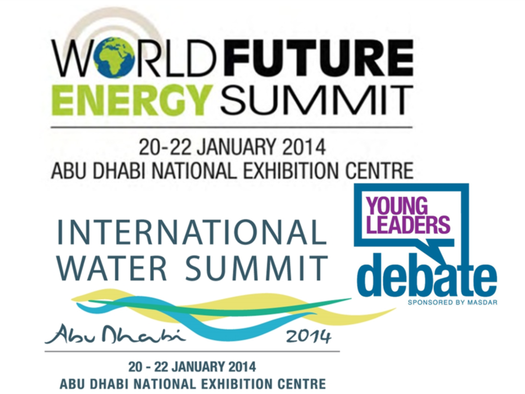 Help me get to 'International Water Summit' & 'World Future Energy