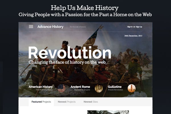 Advance History Indiegogo