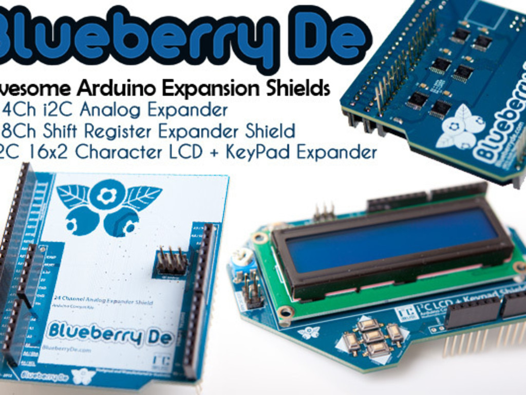 Awesome BlueberryDe.com Arduino Shields | Indiegogo