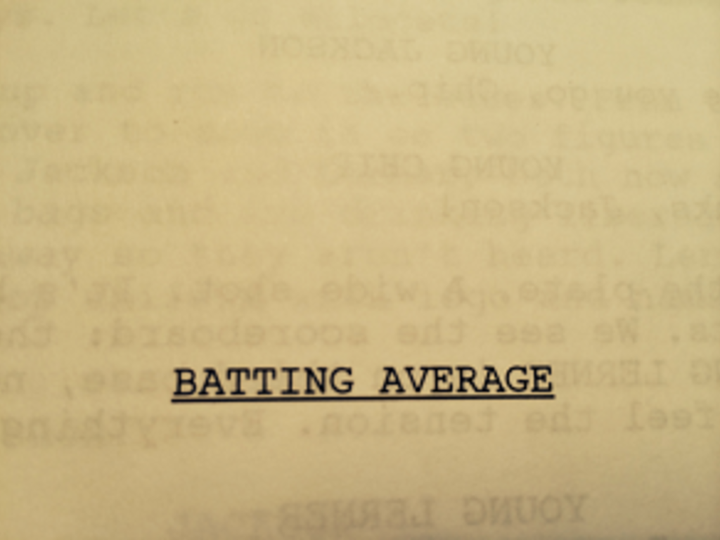 Batting Average Indiegogo