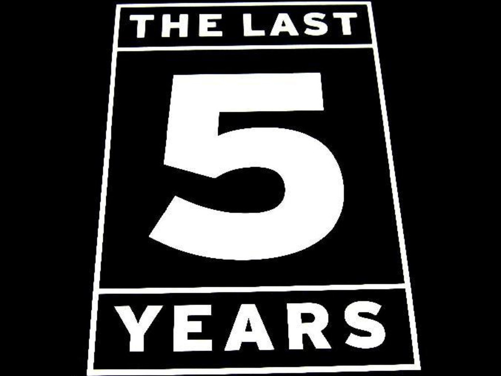 Five years out. The last Five years. 5 Years. 2.5 Years.