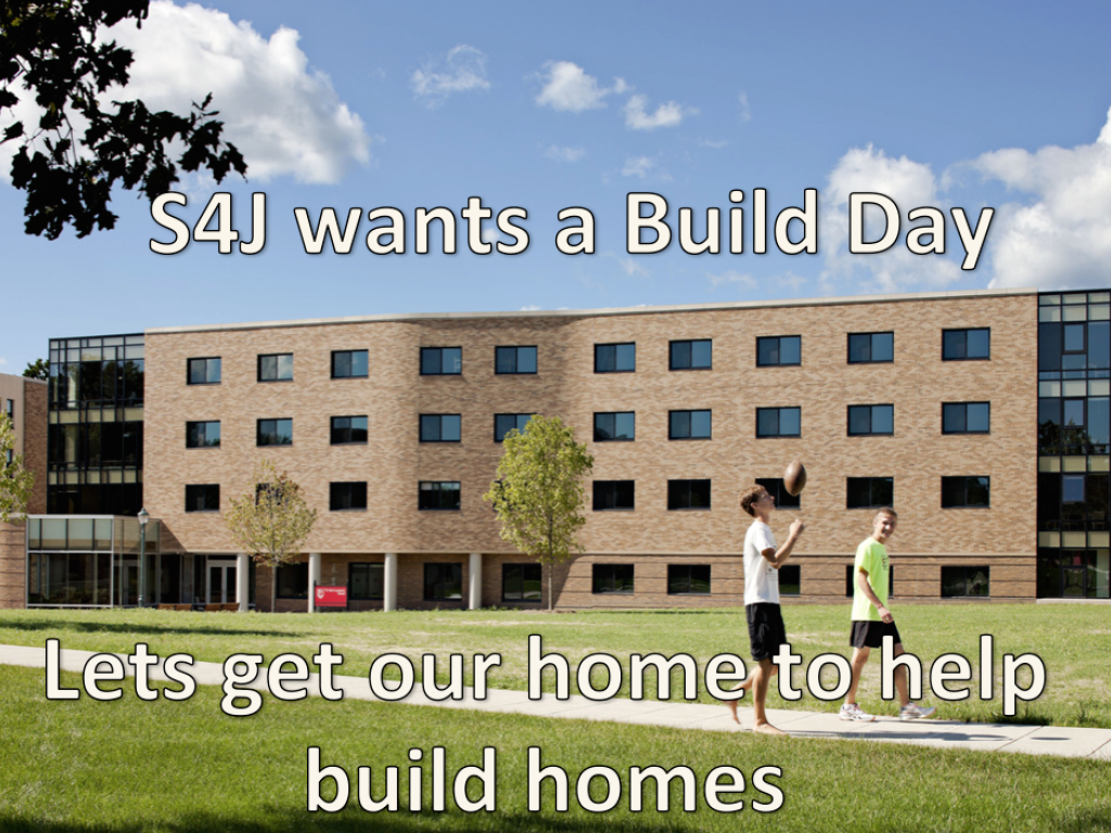 S4J volunteers with Habitat 4 Humanity Indiegogo