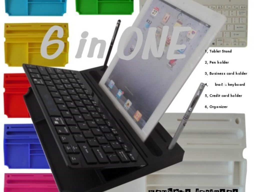 myKeyO Pro Keyboard, Stand, Organizer Tablets Indiegogo