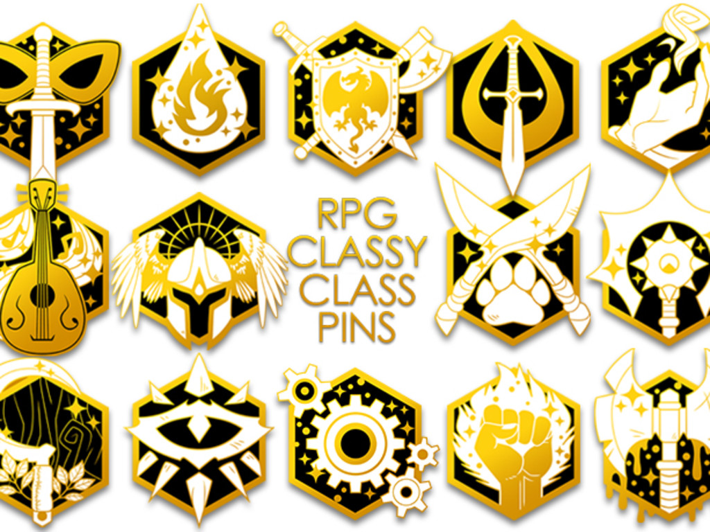 Rpg Classy Class Pins Indiegogo