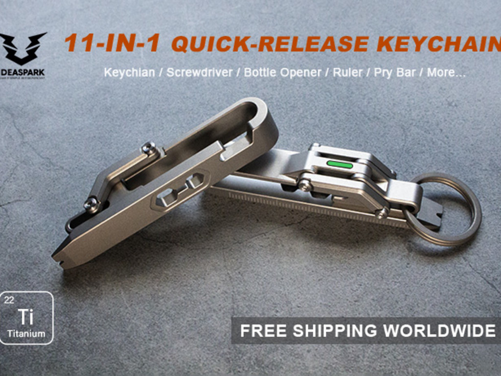 11In1 Ti Multifunction QuickRelease Keychain Indiegogo
