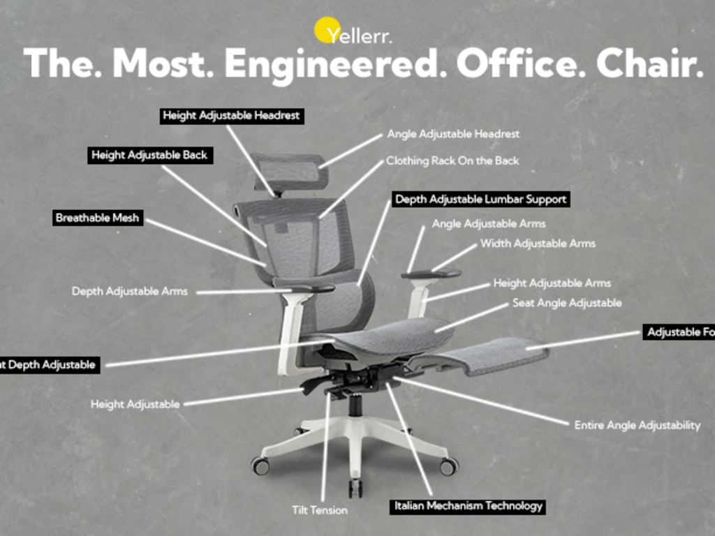 The Most Engineered Ergonomic Office Chair Indiegogo