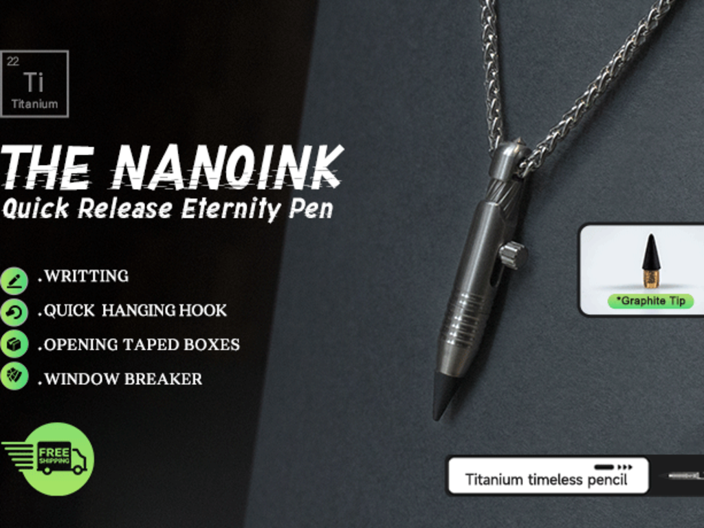 The NanoInk: Titanium Quick Release Eternity Pen