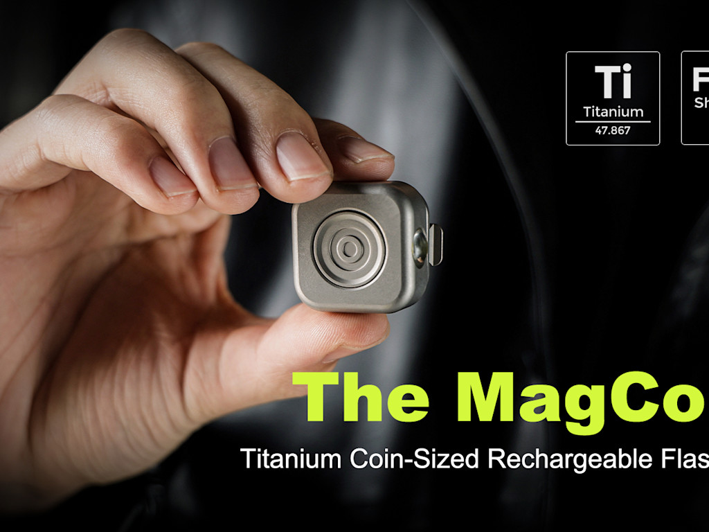 MagCoin: Titanium Magnetic Micro Flashlight