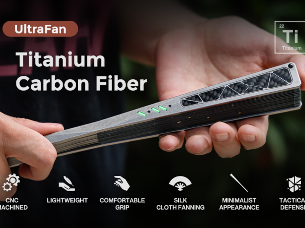 UltraFan: Titanium & Carbon Fiber EDC Fan