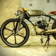 custom motorized bicycle gas tank