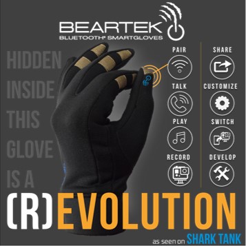 beartek snow bluetooth gloves