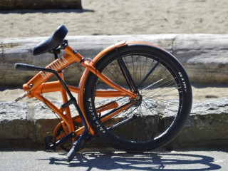 folding bike with belt drive