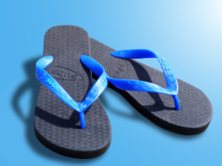 plastic flip flops