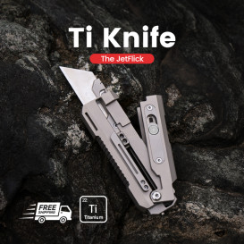 The JetFlick - Ti Knife with Unique Opening