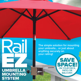 The Rail-EZ Umbrella Mounting System