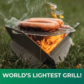 PACOFIRE: Lightest Titanium Portable Camping Grill