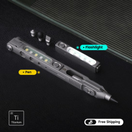 SwitchX - Transformable Titanium Flashlight Pen