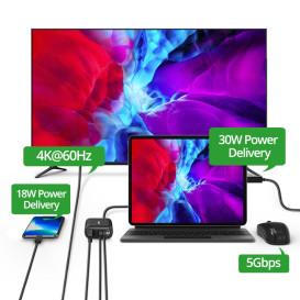 SuperHub: Charging, Data & Video Hub with Dual PD
