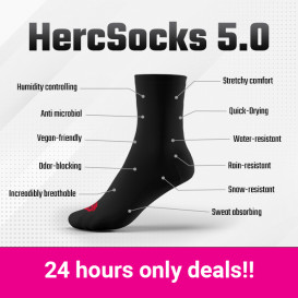 HercSocks 5.0 - Smell, Rain & Snow Resistant Socks