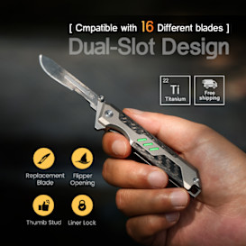 BladeXpert: Titanium EDC Scalpel Folding Knife