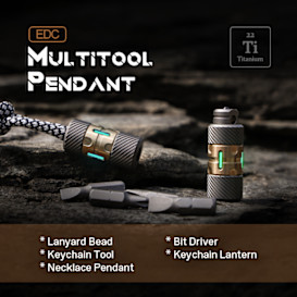 The ScrewMaster: Titanium Multifunctional Pendant