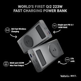 VoltaGo MAX: 27,000 mAh Multi-Charging Power Bank