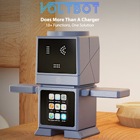 VoltBot: 25W Wireless Charger, Speaker,Sleep Buddy