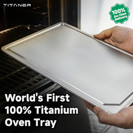 Titaner Versatile Titanium Oven Tray-Cooks Better