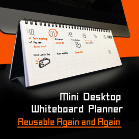 REMAKE: Mini Desktop Whiteboard - Undated Planner