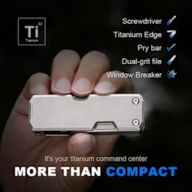 Titanium EDC Multi-Tool Ready for Anything