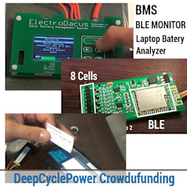 Electrodacus SBMS, BLE Pack Monitor, LTP Reader