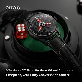 OLTO-8 KING: 3D Satellite Hour Wheel Timepiece