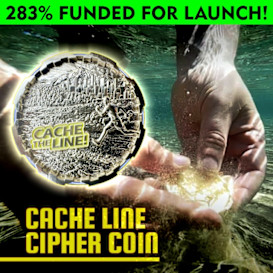 The CACHE LINE Cipher Geocoin