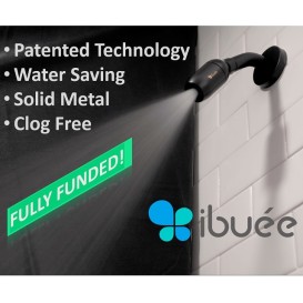 iBuee Shower Head,Solid Metal,Save Water,Clog Free