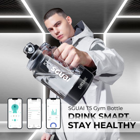 SGUAI T5: 65 OZ Smart Bottle with DIY Pixel Screen