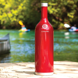 CARIVINO: Outdoor Wine Bottle With Glasses Inside