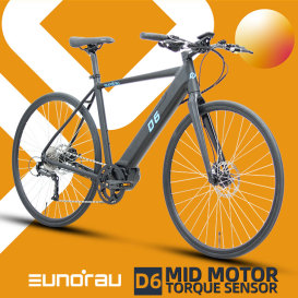 EUNORAU D6-Fully Equipped eBike for Commuters