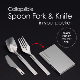 Uphold Pocket-Size Reusable Folding Travel Cutlery