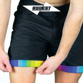 Rainbow Roll-up Shorts 2.0 AKA The Rudest Shorts