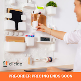 Cliclap: Office Wall Organizer & Mess-Free Planter