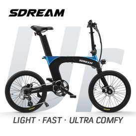 SDREAM Ur: Ultra-Comfy Suspension Folding E-Bike