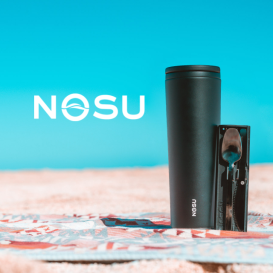 NOSU: A Reusable Tumbler with Built-in Cutlery