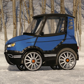PodRide, a practical and fun 'bicycle-car'.