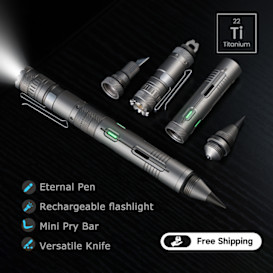 CoreLite: 6-in-1 Modular Titanium Multitool Pen